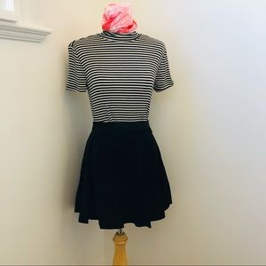 Brand new American Apparel black suede circle skirt, US M fits S